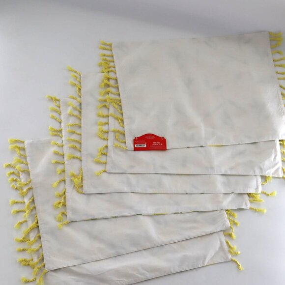 Opalhouse Placement 6 Pcs White Picnic Beach Cottagecore Summer Rural Whimsical - Picture 4 of 6